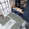 thumbnail image 4 of Birdeem Kitchen Mats for Floor, Kitchen Mat 3Pcs Large Bohemias Mats Non Slip Rugs Washable Absorbent Microfiber Plushes Boho Rugs for Kitchen Floor Office Sink Laundry Dark Home Decor, 4 of 9