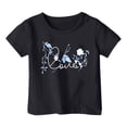 thumbnail image 1 of Chandail Court de Danse 2t Chandails à Manches Longues Filles Garçon et Fille Mode Décontractée Imprimé Col Rond Ample T-Shirt à Manches Courtes Haut, 1 of 4