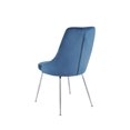 thumbnail image 2 of Topline Home Furnishings Velvet Side Chair with Chrome Legs, 2 of 6
