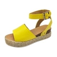 thumbnail image 1 of XZNGL Chaussures à Plateforme Femme Sandales d'Été Bout Ouvert Décontractées Chaussures à Plateforme Compensée Décontractées Chaussures en Toile Décontractées, 1 of 7