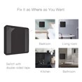 thumbnail image 2 of Wireless Scene Switch Push Button Smart Switch Wall Panel Battery Powered Tuya/ Smart Life APP Remote Control for Smart Home Devices(ZigBee Hub Required), Black 4 Gang, 2 of 8