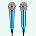 thumbnail image 1 of WEUVEB 2 Pcs Microphone Filaire pour Téléphone Intelligent et Enregistrement de Chansons Rentrée des Classes, 1 of 8