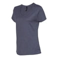 thumbnail image 2 of Hanes T-Shirt à Col en V Nano-T pour Femmes, G, Charbon Chiné, 2 of 4