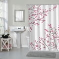 thumbnail image 2 of Hometrends Decorative Fabric Shower Curtain with Botanical Designs, 2 of 6