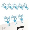 thumbnail image 4 of Hollow Binder Clips, Light Weight 100Pcs Cute Bunny Strong Clamping Bunny Binder Clips  For Notes Black,Blue,Rose Gold, 4 of 8