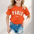 thumbnail image 2 of Chemises de Sport pour Filles 4t Chemise Garçon et Fille Mode Décontractée Imprimé Col Rond Manches Courtes T-Shirt Haut, 2 of 4