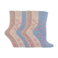 thumbnail image 1 of Gentle Grip - 6 Pairs Ladies Gentle Grip Non Elastic Crew Socks, 1 of 2