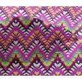 thumbnail image 5 of oneOone Viscose Chiffon Fuschia Pink Fabric Ikat Sewing Material Print Fabric By The Yard 42 Inch Wide, 5 of 5