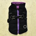 thumbnail image 4 of MesaSe Pet Printed Cold Weather Coat Harness Pet Winter Warm 2 In 1 Outfit Padded Jacket For Small Puppy Dogs, 4 of 8