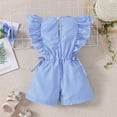 thumbnail image 4 of TopLLC Tout-Petits Bébés Filles Garçons Manches Courtes T-Shirt Imprimé Couleur Col Rond Combinaison Barboteuse Pantalon Fille, 4 of 9