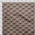 thumbnail image 4 of oneOone Velvet Brown Fabric Geometrical Craft Projects Decor Fabric Printed By The Yard 58 Inch Wide, 4 of 4