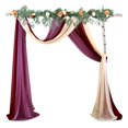 thumbnail image 1 of LCXmlly Roasting Pan Wedding Arch Drape Fabric Long 3 Panels Wide Sheer Wrinkle Free Soft Party Backdrop Drapery, 1 of 6