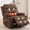 Linen | Brown, variant on GloryStar Recliner Chair Nursery, Oversized Manual Reclining Rocking Chair, 360 Swivel Glider with Cup Holder, Massage and Heat Recliner, Indoor Small Single Sofa Chairs for Adults, RV, Bedroom