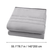 Grey Charcoal Grey Summer Weight Comforter Moisture Wicking Technology Bedding For Hot Climate #fWSuH