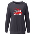 thumbnail image 4 of CEHVOM Imprimé de la Saint-Valentin pour Femmes, Col Rond Décontracté, Manches Longues, Chandail Molletonné à Enfiler, Hauts, Chemise, Blouse, 4 of 5
