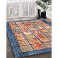 thumbnail image 2 of Ahgly Company Tapis d'Intérieur Carrés Abstraits Violets Abstraits pour Aire, 7 Pieds Carré, 2 of 6