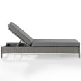 thumbnail image 3 of Crosley Bradenton Wicker Patio Chaise Lounge in Gray, 3 of 8