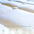 thumbnail image 2 of UNILIBRA King Size Mattress Pad Cooling Rayon from Bamboo Quilted Fitted Mattress Protector Pillow Top Mattress Cover with Deep Pocket Up to 21 Inches Ultra Soft Filling Mattress Topper, 2 of 5