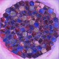 thumbnail image 1 of Ahgly Company Tapis d'Intérieur Lavable à la Machine, Carré, Transitionnel, Violet, Tapis de Zone, 7 Pieds Carré, 1 of 7