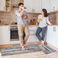thumbnail image 2 of Hearth & Gear Kitchen Carpet (2 ) S Kitchen Carpet Washable Cushion Comfortable Kitchen Carpet Set Light Rug for Bedroom Extra Large Throw Classroom Rug Carpet Rug for Bedroom Knit Blanket with Pom, 2 of 4