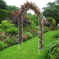 thumbnail image 3 of Treillis d'Arche de Jardin en Métal – Pergola en Acier Inoxydable Blanche de 8,5 Pi Résistante à la Rouille – Plantes Grimpantes et Vignes – Arche Décorative Extérieure – Pelouse, Patio, Cour Arrière et Allées de Mariage, 3 of 6