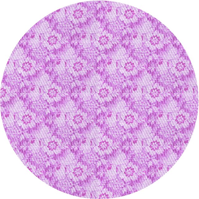 Ahgly Company Tapis Rond Lavable en Machine Intérieur Transitionnel Fleur Rose, 5 Pieds Rond