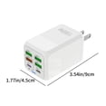 thumbnail image 3 of Chargeurs de Téléphone pour Android Adaptateur d'Alimentation 150 W Tête de Charge 4 USB+2 PD Multiport Charge Rapide Chargeur de Téléphone Mobile Norme Us Prise en Charge de la Charge Simultanée de Plusieurs Appareils, 3 of 7