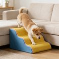 thumbnail image 4 of Deeceymbur Foam Pet Stairs for Dogs Cats Non Slip Surface Washable Cover Portable Step Ramp Supportive Design for Senior Small Medium Pet Indoor Rest, 4 of 6