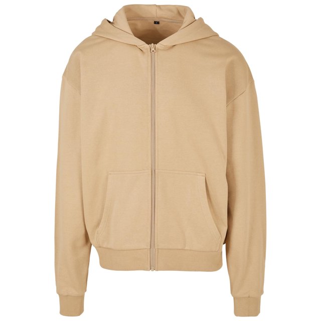 Build Your Brand Chandail à Capuchon Ultra Lourd à Fermeture Éclair Complète pour Hommes