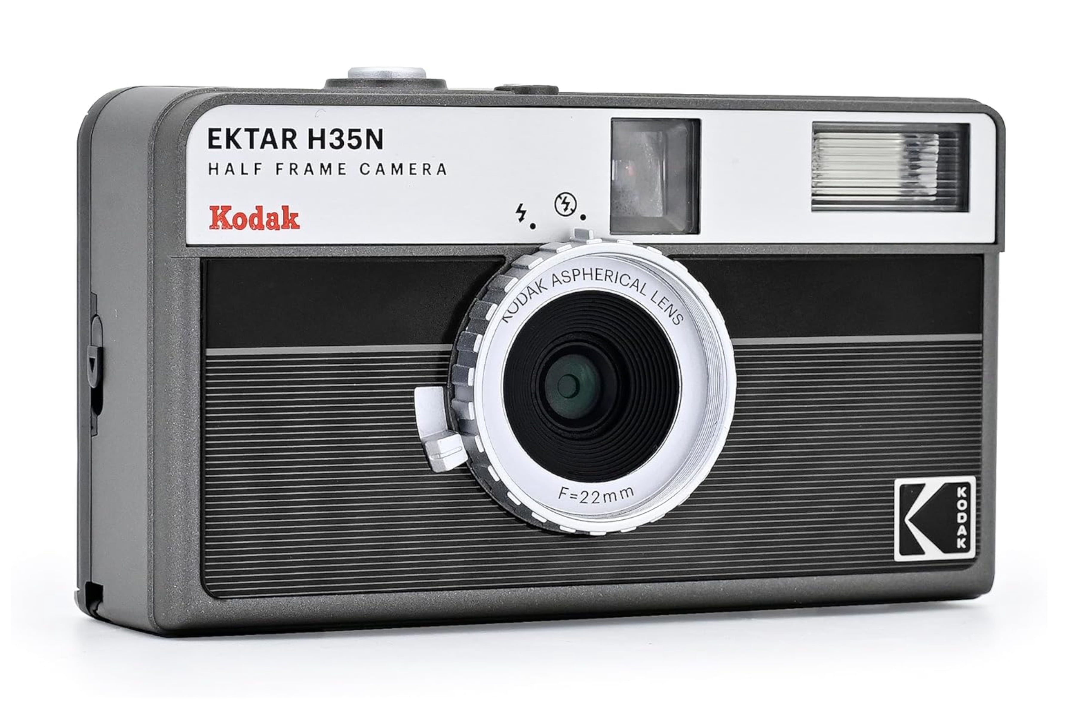 KODAK EKTAR H35N Half Frame Retro Film Camera (Striped Black) Plus