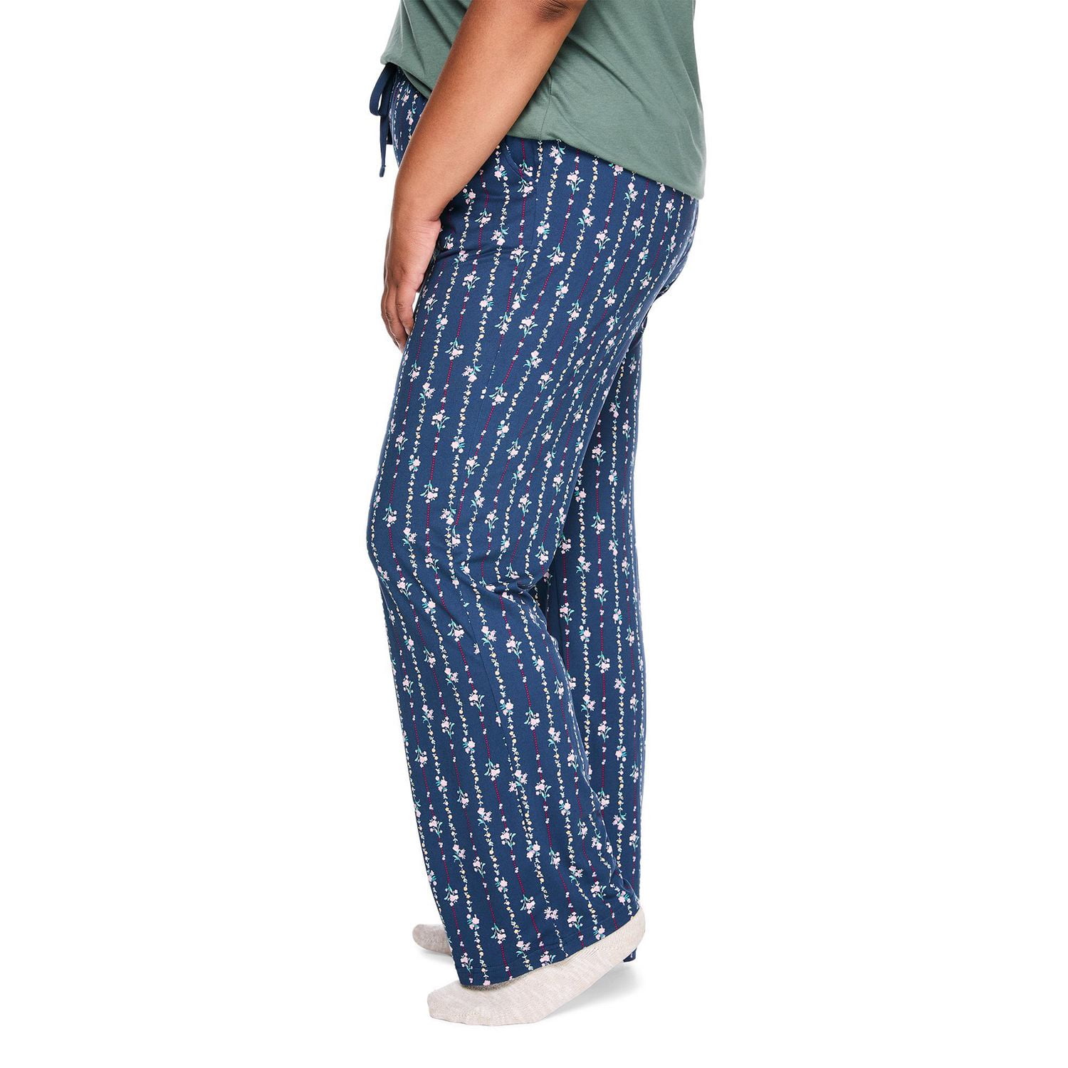 Pantalon de pyjama en jersey à effet peau pêche George Plus pour femmes