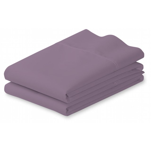100% Cotton 400 Thread Count 2 PC Pillow Cases (King, Lilac)