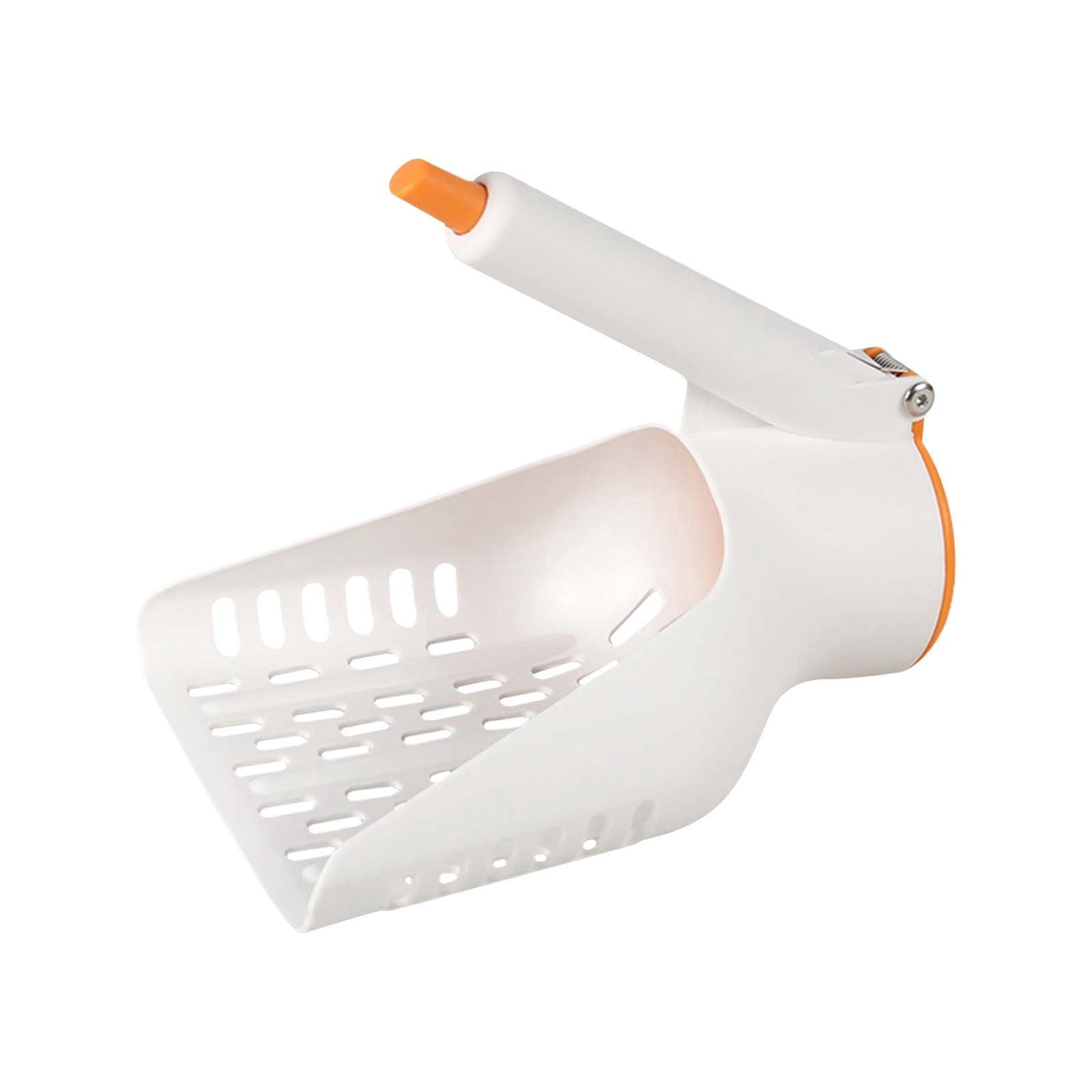 Hearth & Gear Cat Litter Pet Toilet Sand Waste Cleaning Tool Lightweight With One Button Release Function Cat Litter Nonstick Manual Compacting Can Paper Folding compatible with Machine Z Fold Metal