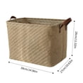 thumbnail image 2 of Large Fabric Storage For Organizing Closet Storage Foldable Storage For Shelf Canvas Storage Decorative With Handles Blankets Ideas Small under Bed Storage Storage Storage Cubes Closet Organizer, 2 of 3