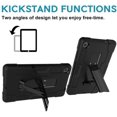 thumbnail image 4 of Mignova pour Lenovo Tab M8 Étui 8,0 Pouces, Hybride à Trois Couches, Étui Intégrale Antichoc, Armure de Protection Robuste Intégrale avec Support pour Tablette Lenovo Tab M8/M8 Smart Tab 8,0 (Noir/noir), 4 of 7