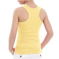 thumbnail image 4 of Culottes pour Femmes Filles Débardeur, Doux Col Rond Sans Manches Maillot de Corps Athlétique pour Enfant 2 Ans Jaune, 4 of 6
