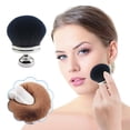 thumbnail image 1 of YoGold Blend & Blur Extra Large Body Makeup Brush for Self Tanner,Leg Makeup & Bronzer Self Tan Back Applicator, Head Kabuki Brush For Application with Drawstring Bag Soft Bristled Brush Black, 1 of 5