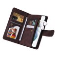 thumbnail image 5 of Case for Samsung Galaxy S21 5G Cover Zipper Pocket Wallet Case Magnetic Protective - Braun, 5 of 5