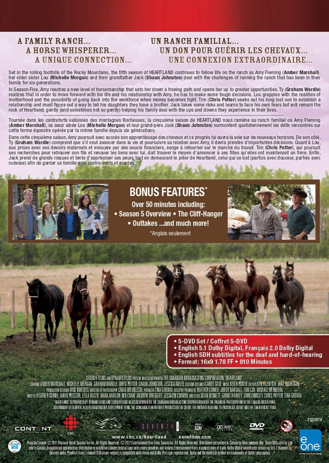 Série télévisée Heartland saison 5 (DVD) (Bilingue)