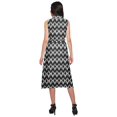 thumbnail image 4 of Moomaya Adjustable Fabric Belt Printed Lapel Collar Button Down Casual Dress, 4 of 4
