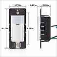 thumbnail image 2 of Decora Motion Sensor In-Wall Switch 2A Single Pole in White, 2 of 6