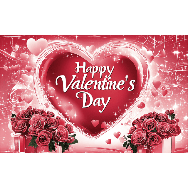 Happy Valentines Day Banner Valentines Day Backdrop For Valentines Day Decor Valentines Heart Backdrop Valentines Banner Decorations Party Decorations