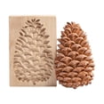 thumbnail image 3 of (2-Pack) Rinsvye Diy Baking Moulds Wooden Bewitched Collectibles Cookie Moulds Embossing Winter Cookie Boxes Craft Decorative Baking Tools Rabbit Cookie Jar for Christmas Thanksgiving Christmas Kitc, 3 of 7