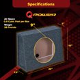 thumbnail image 3 of QPower QTW10 Caisson de Basses Audio de Voiture Scellé 10 Pouces 2 Pack, 3 of 7