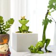 thumbnail image 3 of VONKY Home Decor Accent Handmade Frog Figurine Green Unique Style Home Decoration Couple Frog A 1Set, 3 of 6