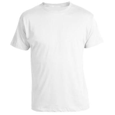 Lot de 3 à 6 T-Shirts pour Hommes Sans Étiquette en Coton 100 % Col Rond sous-Vêtement Tee Blanc Neuf