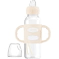 thumbnail image 3 of Dr. Brown's Milestones Narrow Sippy Bottle with Silicone Handles Pink 2x8oz Bottles, 3 of 8