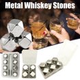 thumbnail image 1 of Iumwxz Kitchen Gadgets Metal Whiskey Stones Gifts Presents Cool Gadgets for Husband Grandpa Kitchen Utensil Set Sliver Stell Rollbacks on Essentials, 1 of 1