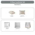 thumbnail image 2 of Regency Heights 5-Piece Twin/Twin XL Bed in a Bag Set, Reversible Comforter with Sheet Set and Shams, Neutral, Solid Color, 2 of 12
