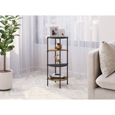 Side Table. End Table Living Room. Bedside Table or Night Stand. Small Entry Table. Easy To Assemble. Reclaimed Wood Look